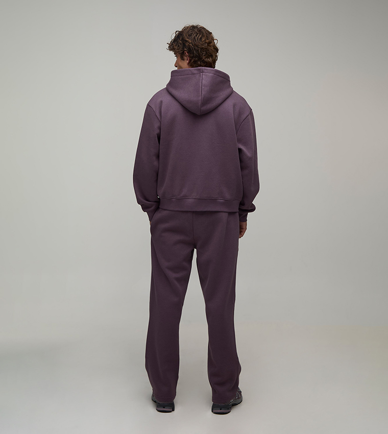 Boxy Zip Through Hooded Oversized Jacket