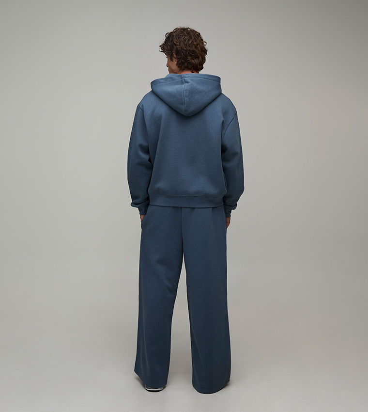 Boxy Zip Through Hooded Oversized Jacket