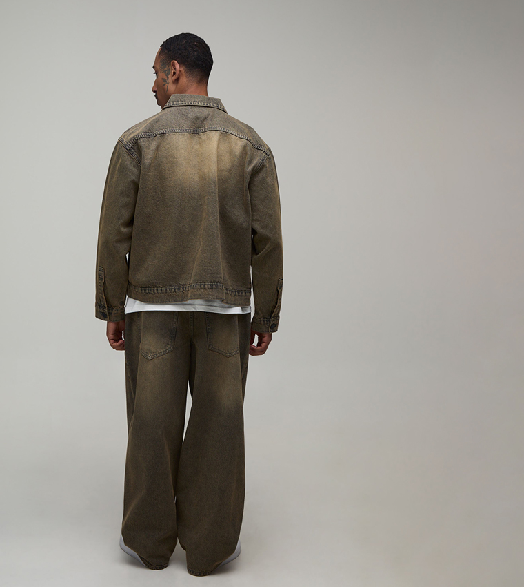 Overdyed Oversized Denim Jacket