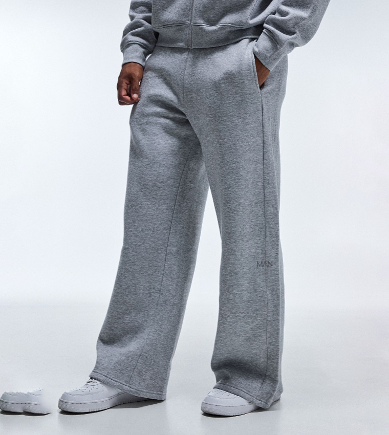 Side Panel Wide Leg Sweatpants