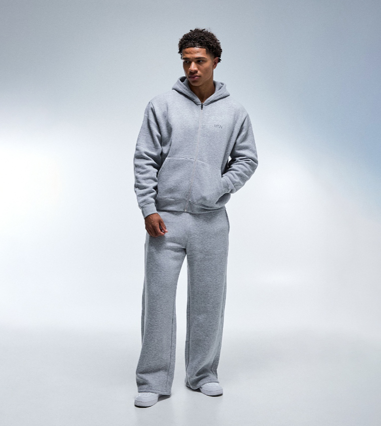 Side Panel Wide Leg Sweatpants
