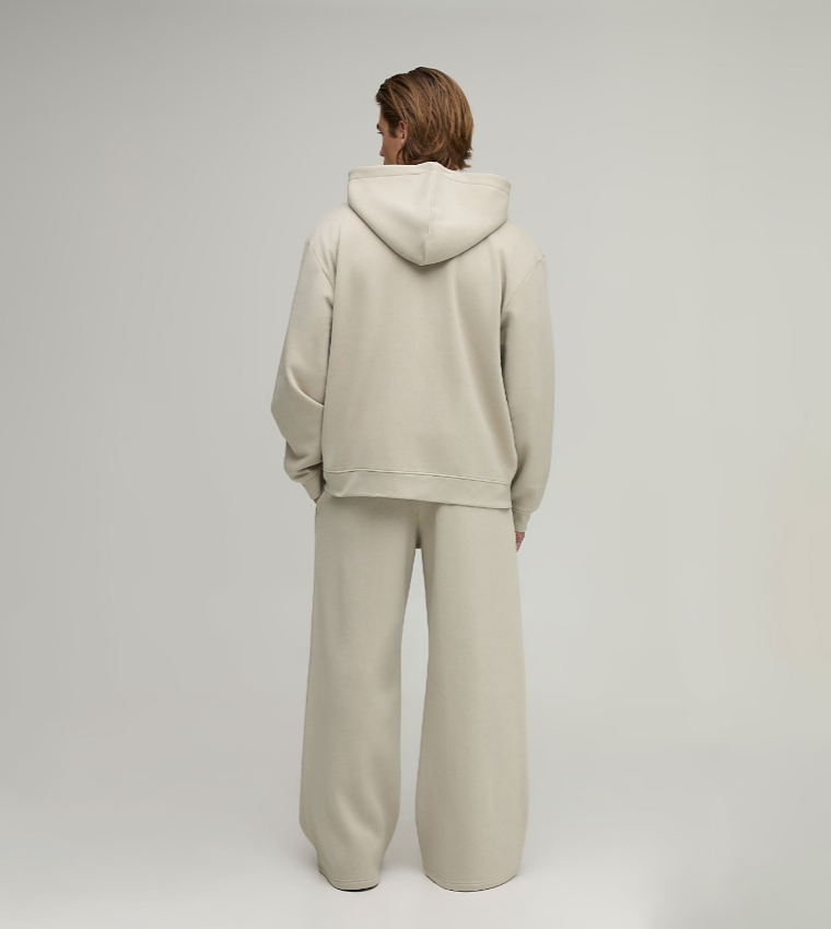 Essential Zip-Through Oversized Hooded Jacket