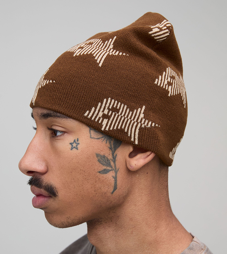Branded Graphic Skull Beanie