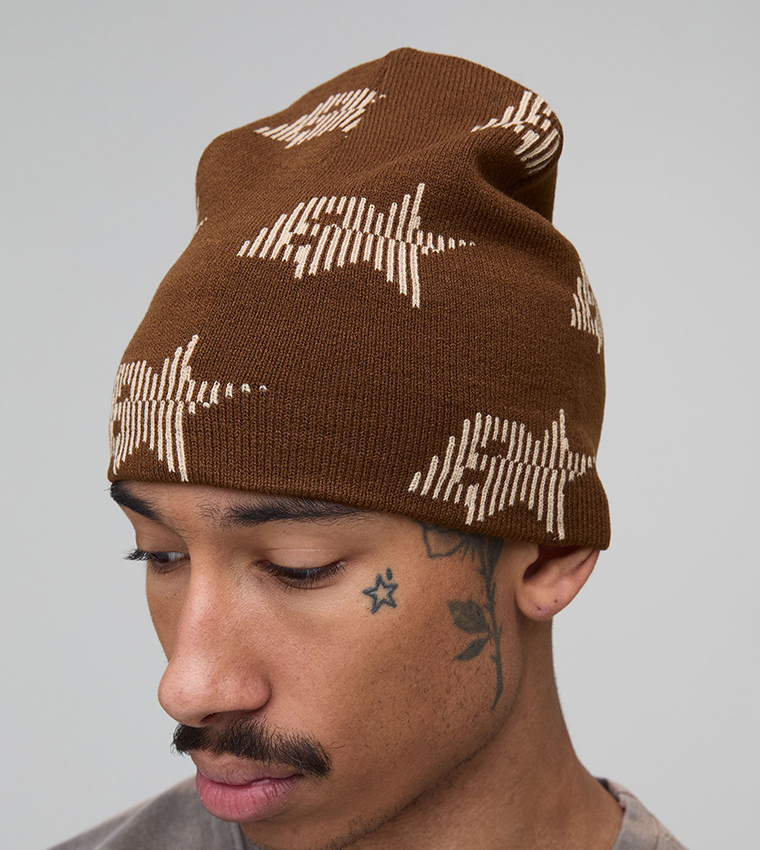 Branded Graphic Skull Beanie