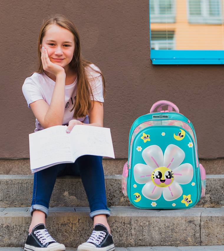 3D Printed 16.5" Trolley School Bag - Daisy