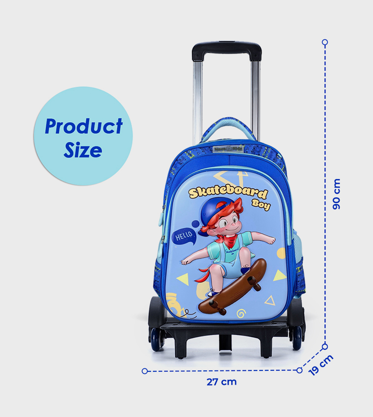 3D Printed 16.5" Trolley School Bag - Skater