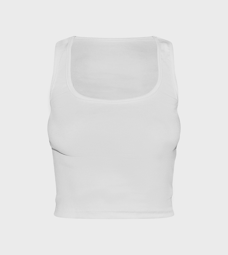 بريتي ليتل ثينغ  توبات بلا أكمام  - أبيض Sleeveless Tops