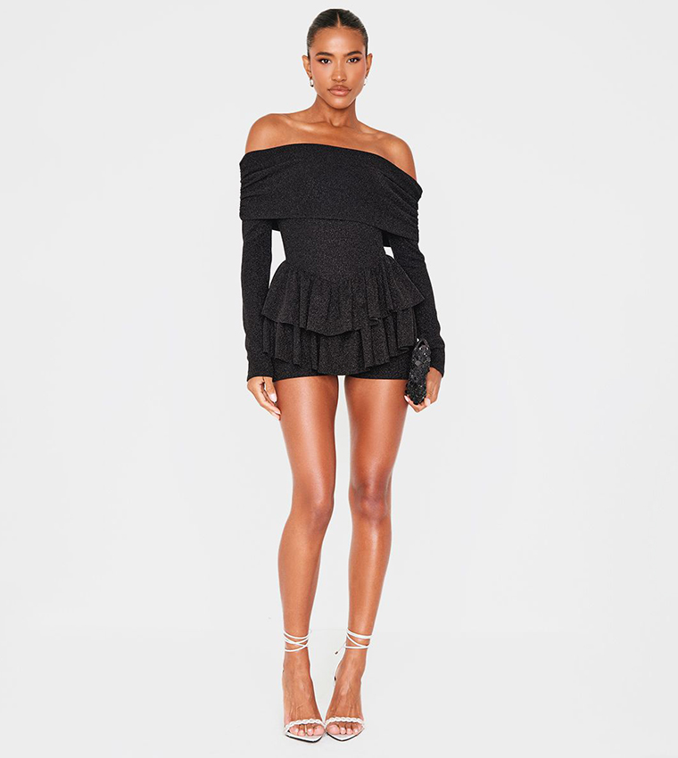 بريتي ليتل ثينغ  بلاي سوت  - أسود Playsuits