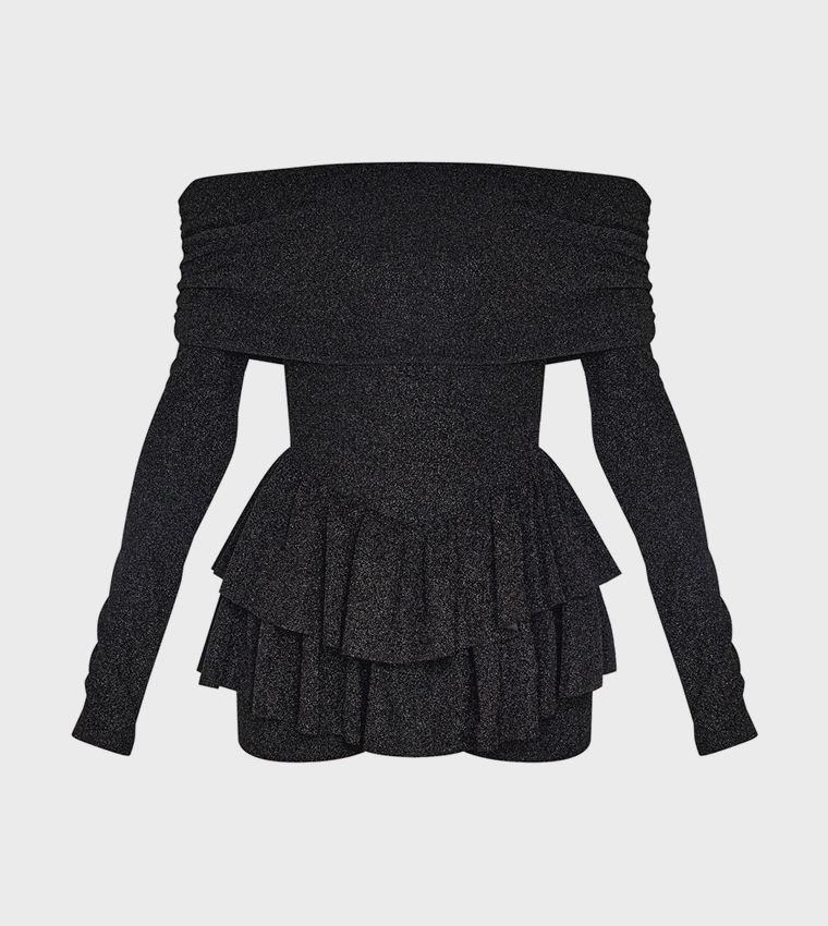 بريتي ليتل ثينغ  بلاي سوت  - أسود Playsuits