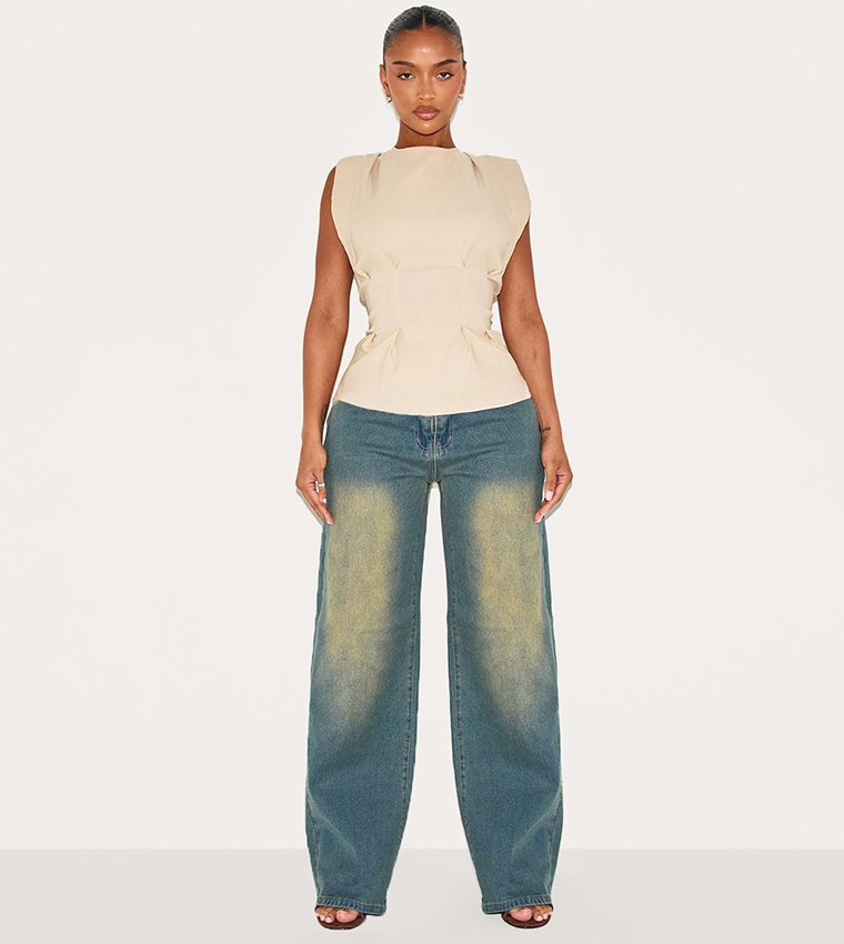 بريتي ليتل ثينغ  جينز مستقيم - أزرق Straight Jeans