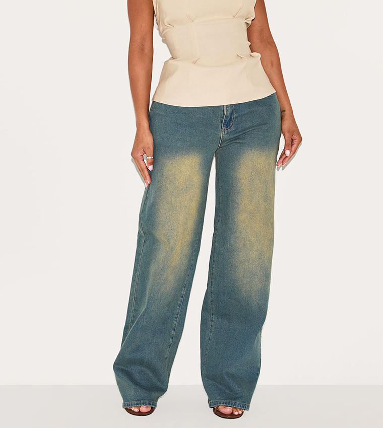 بريتي ليتل ثينغ  جينز مستقيم - أزرق Straight Jeans
