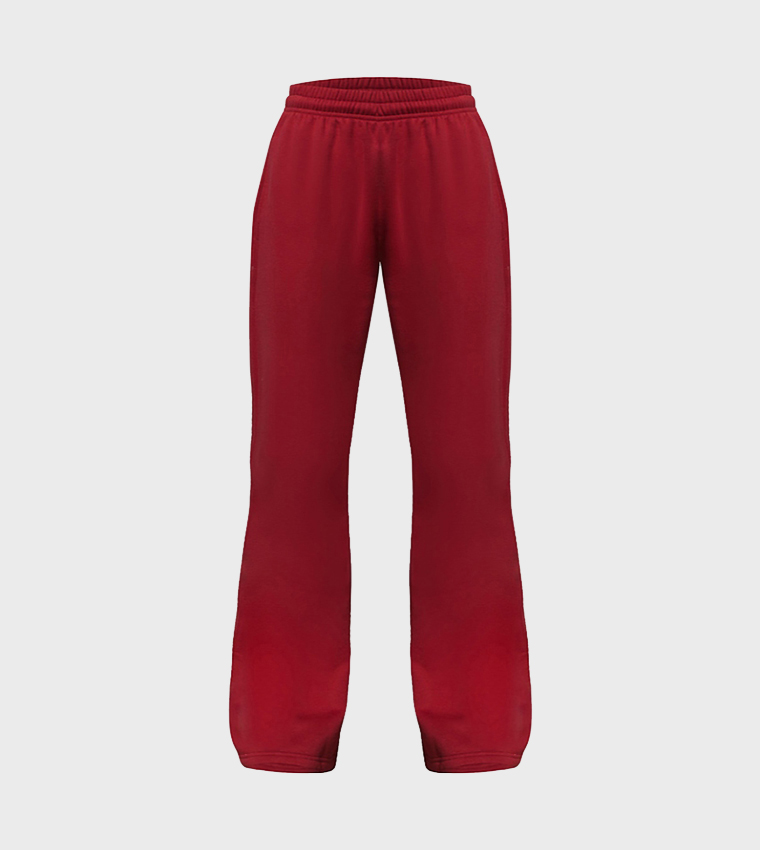 Solid Straight Fit Sweatpants