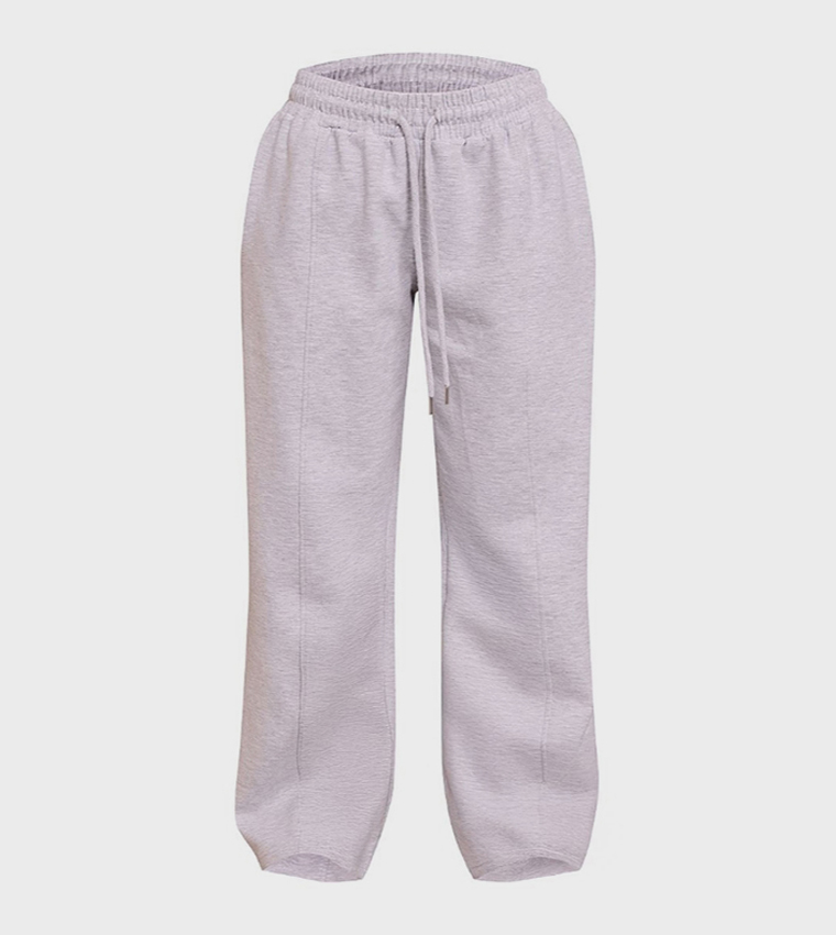 Petite Interlock Drawstring Wide Leg Sweatpants