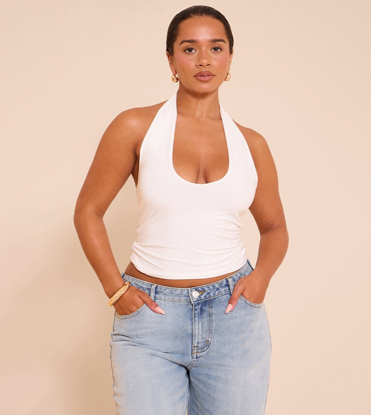 Shape Slinky Halterneck Top