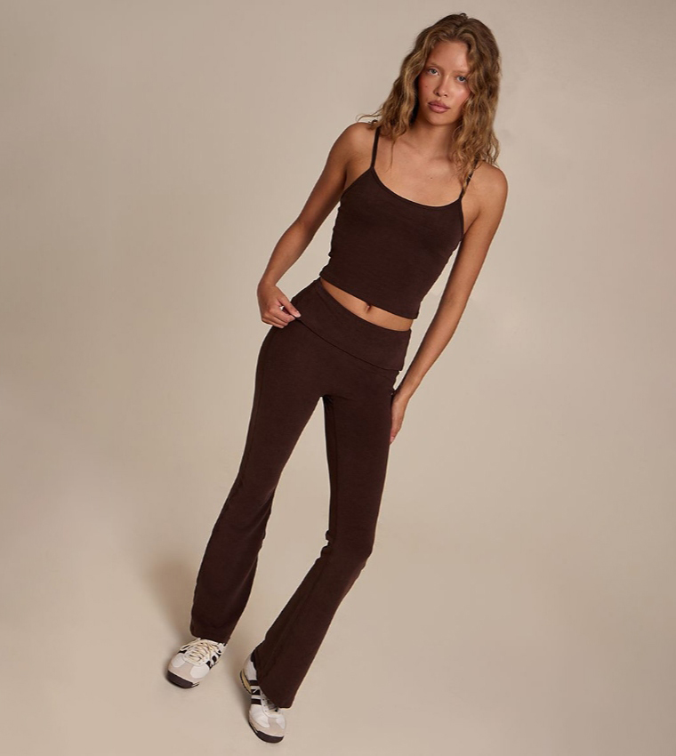 PrettyLittleThing  leggings - Dark Brown leggings