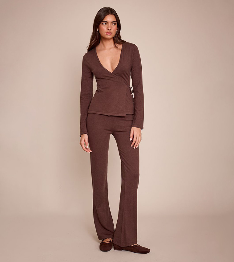 بريتي ليتل ثينغ  توبات كاجوال  - بني  Casual Tops