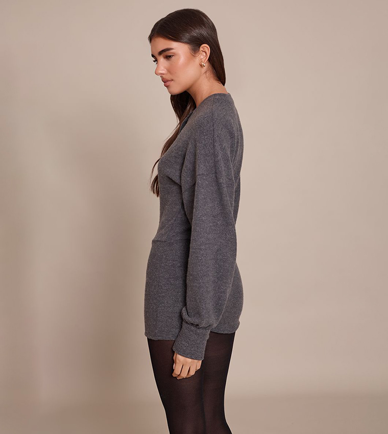 Ribbed Button Up Unitard
