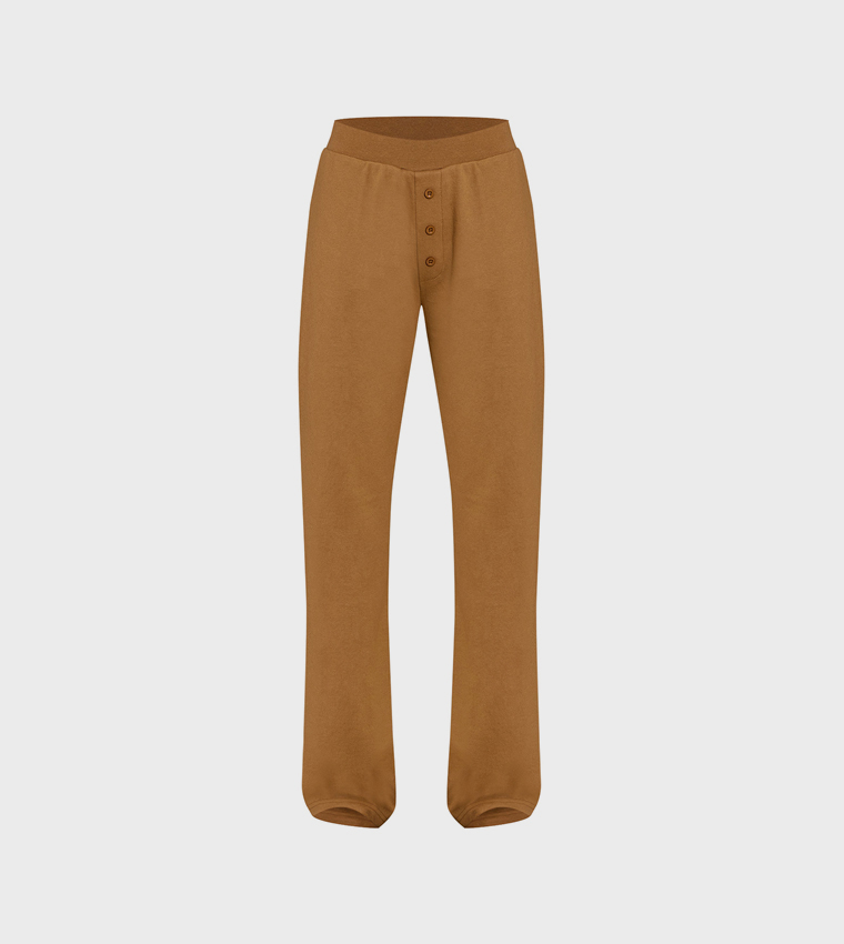 Solid Super Soft Wide Leg Trousers