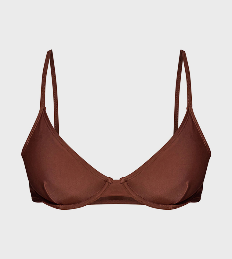 Solid Underwired Bikini Top