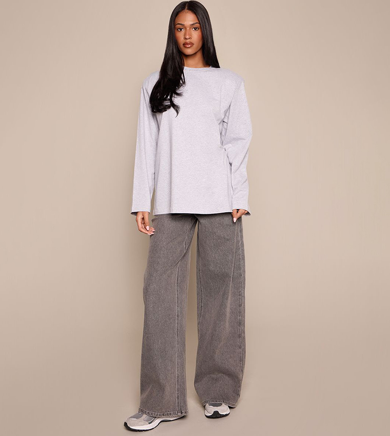 Tall Mid Rise Stretch Wide Leg Jeans