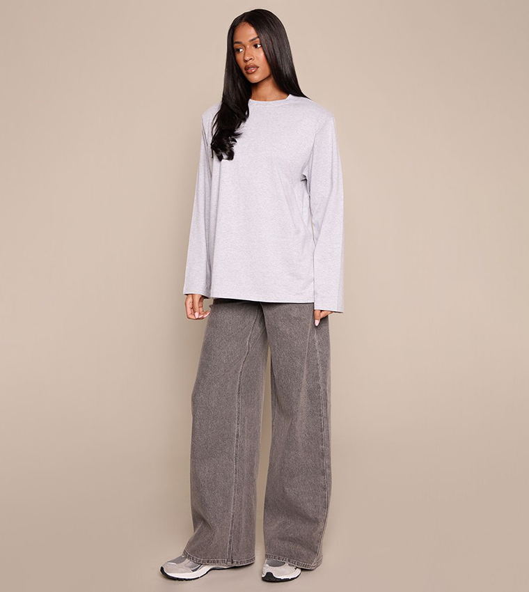 Tall Mid Rise Stretch Wide Leg Jeans