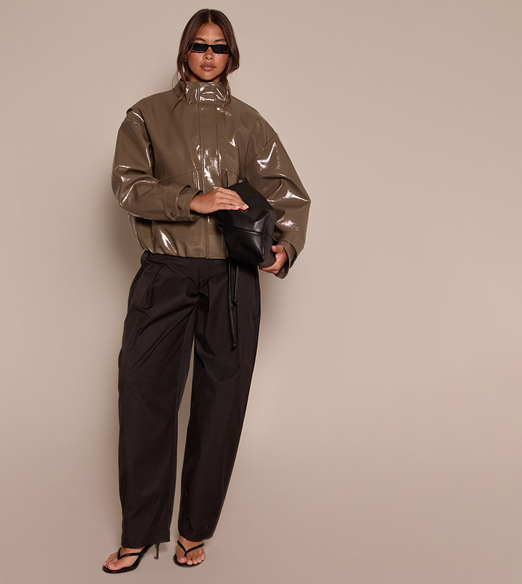 High Shine High Neck Jacket