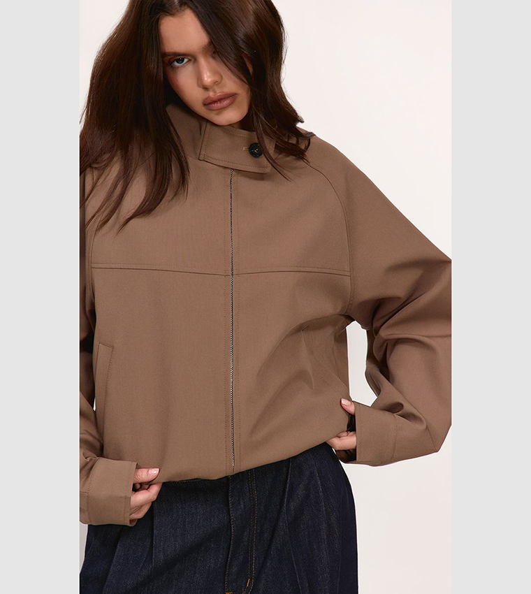 PrettyLittleThing  Casual Jackets - Brown Casual Jackets