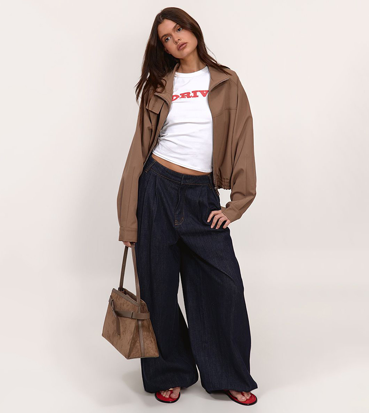 PrettyLittleThing  Casual Jackets - Brown Casual Jackets