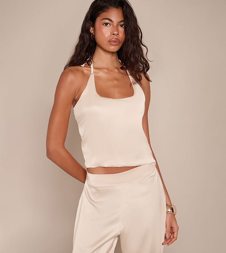 PrettyLittleThing  Sleeveless Tops - Cream Sleeveless Tops