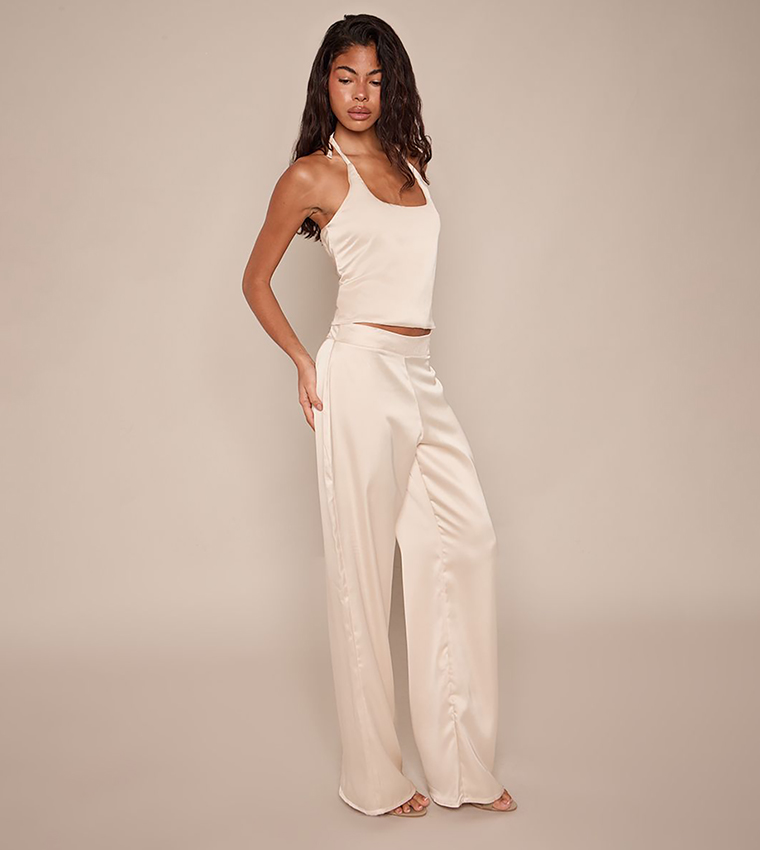 PrettyLittleThing  Sleeveless Tops - Cream Sleeveless Tops