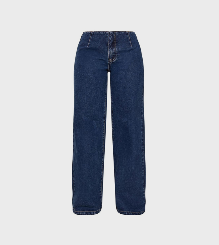 بريتي ليتل ثينغ  ساق واسعة - أزرق Wide Leg Jeans