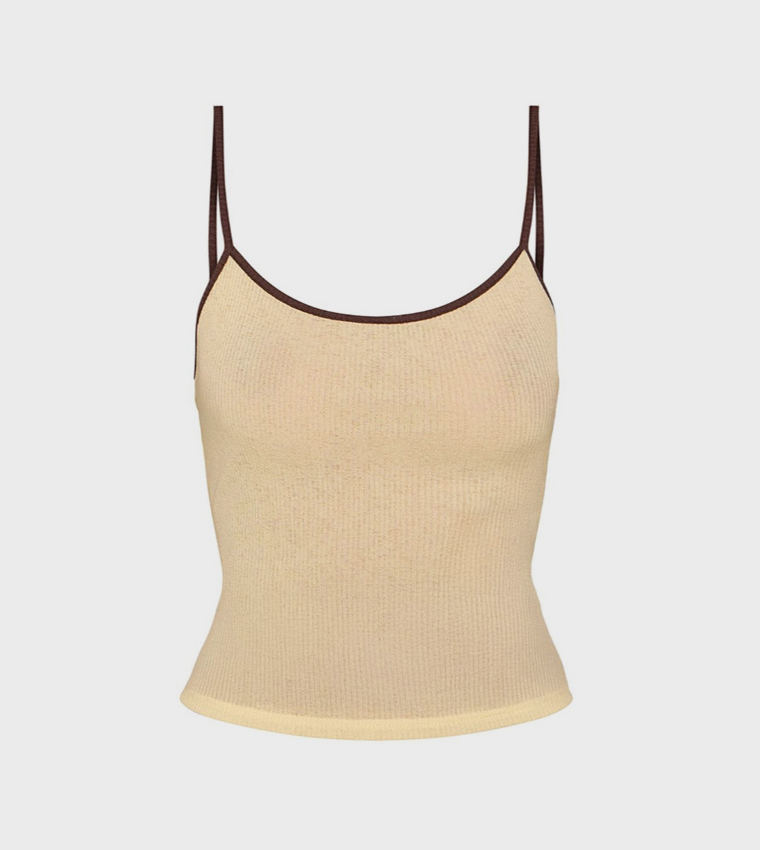 بريتي ليتل ثينغ  توبات بلا أكمام  - أصفر Sleeveless Tops