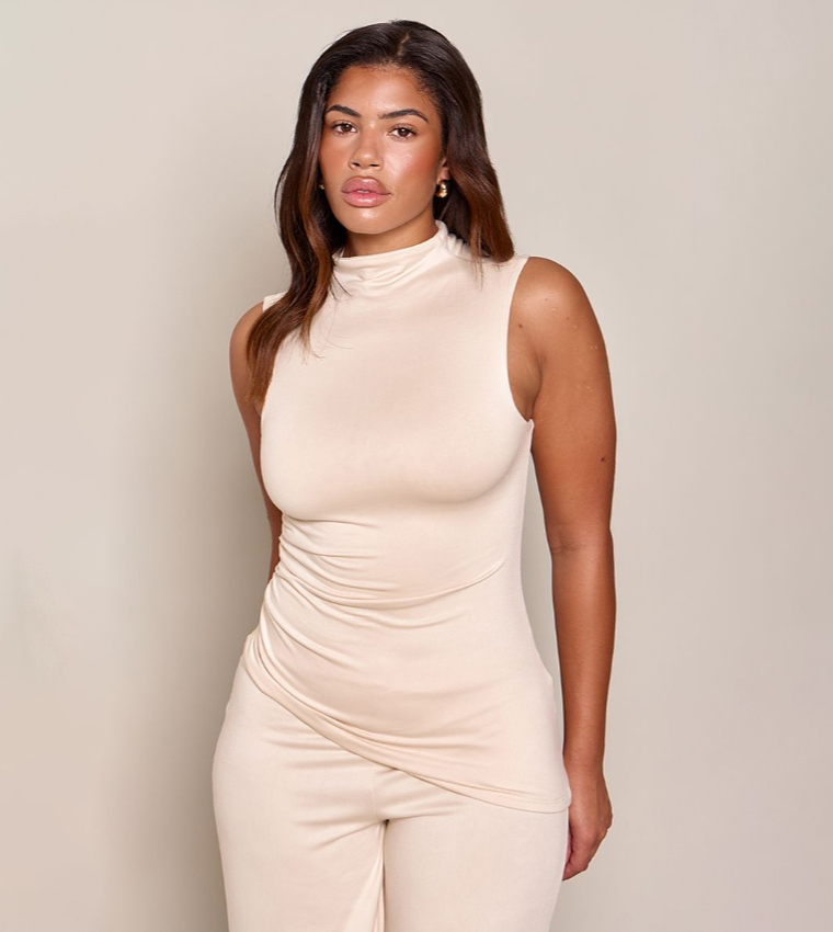بريتي ليتل ثينغ  توبات بلا أكمام  - كريمي  Sleeveless Tops