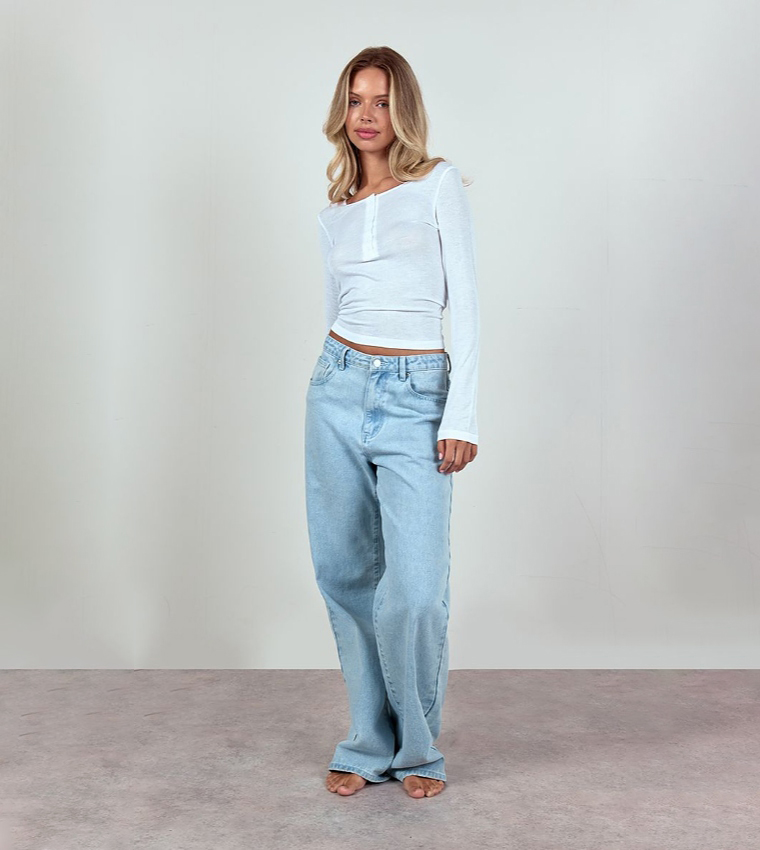 Sheer Soft Touch Button Up Long Sleeves Top