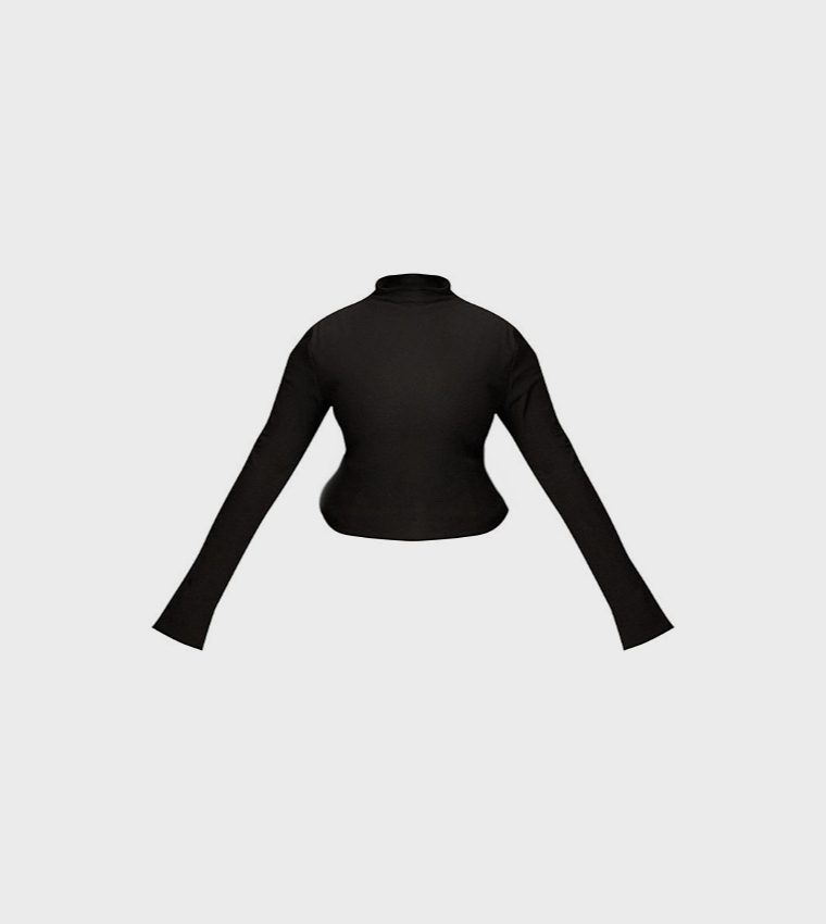 Curve Brushed Shoulder Pad Top