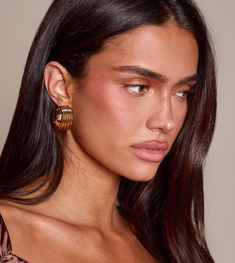 Smooth Layered Statement Earrings