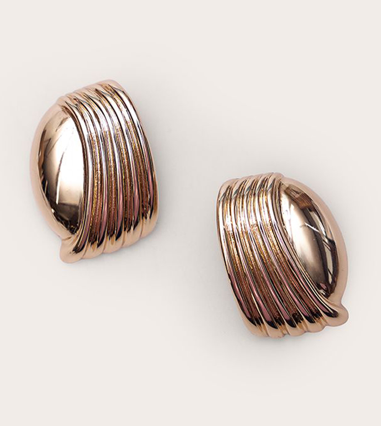 Smooth Layered Statement Earrings