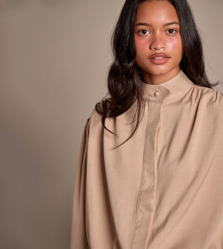 PrettyLittleThing  Casual Tops - Beige Casual Tops