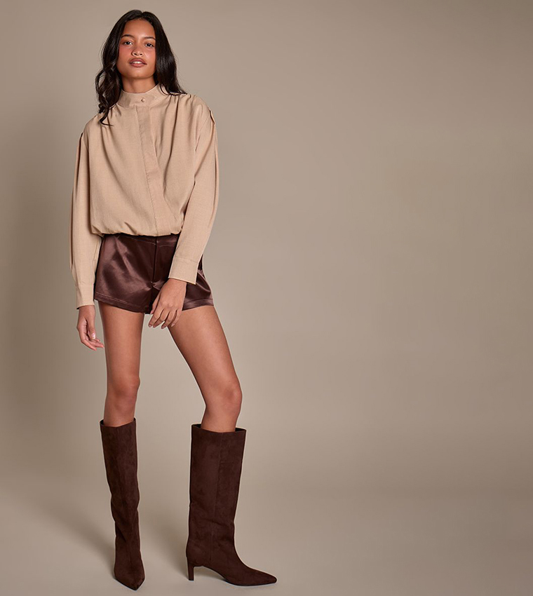 PrettyLittleThing  Casual Tops - Beige Casual Tops