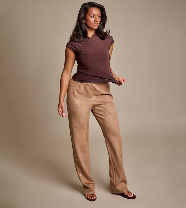 Shape Cross Over Slinky Top