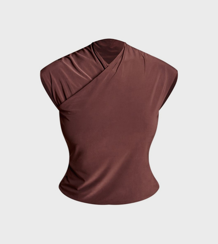 Shape Cross Over Slinky Top