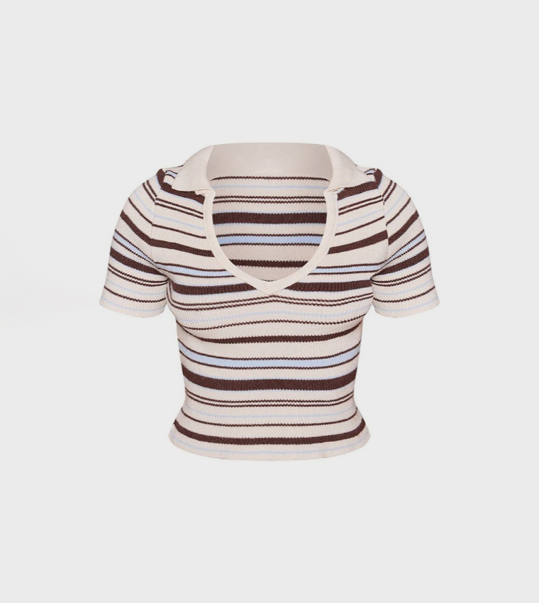 بريتي ليتل ثينغ  توبات كاجوال  - كريمي  Casual Tops