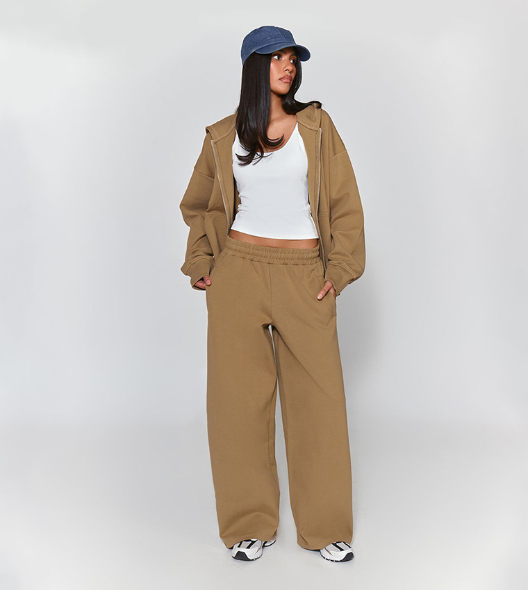Interlock Double Zip Up Hooded Jacket