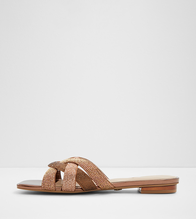 CORALLY Embellished Flat Sandals