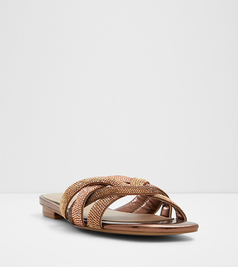 CORALLY Embellished Flat Sandals