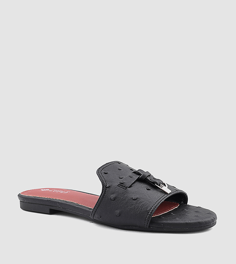 Textured Flat Sandals