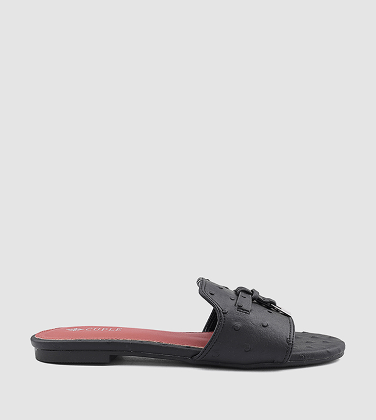 Textured Flat Sandals
