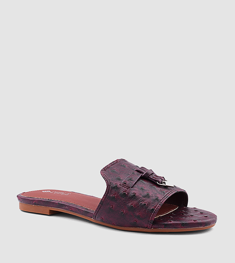 Textured Flat Sandals