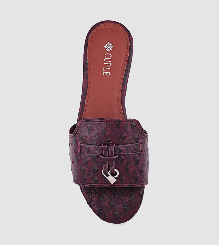 Textured Flat Sandals