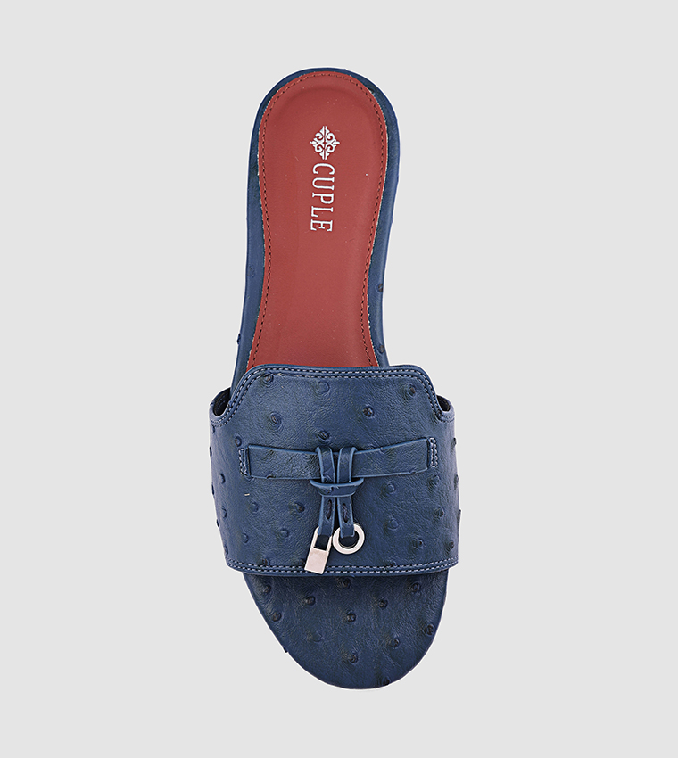 Textured Flat Sandals